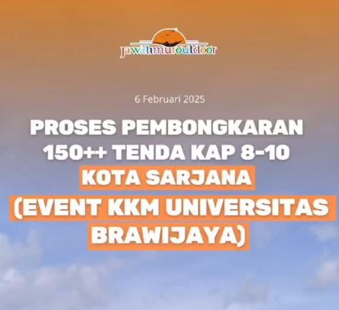 Pembongkaran 150++ Tenda Big Dome Kapasitas 8-10 Orang, Kota Sarjana yang Viral di TikTok