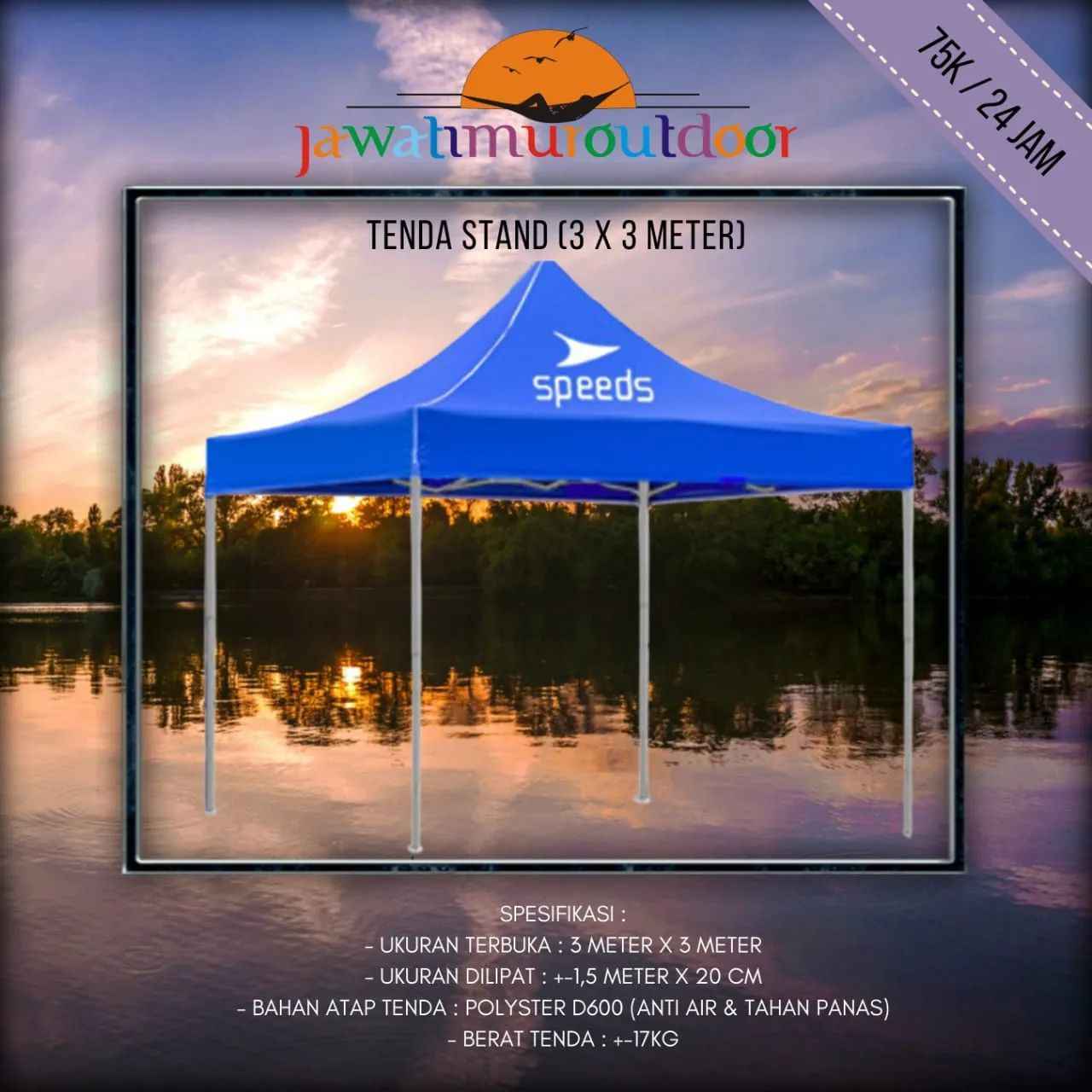 Sewa Tenda 3x3 Murah di Malang – Harga Mulai 75rb/24 Jam untuk Bazar & Event
