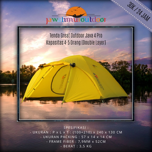 Panduan Memilih & Daftar Harga Sewa Tenda Camping di Malang (Kapasitas 2, 4, 6 Orang Double Layer)